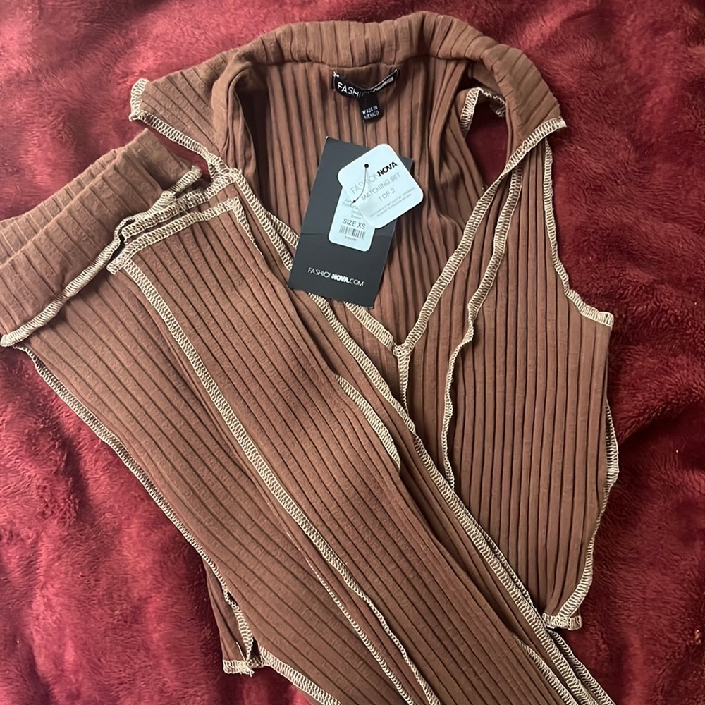 Fashion Nova Against the Grain Set XS